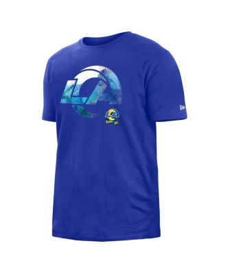 Men's Blue Los Angeles Rams 2022 Sideline Ink Dye T-shirt