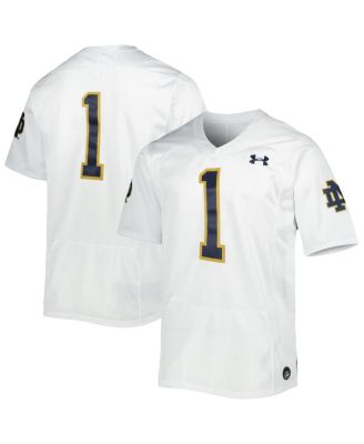 Men's #1 White Notre Dame Fighting Irish Premier Limited Jersey