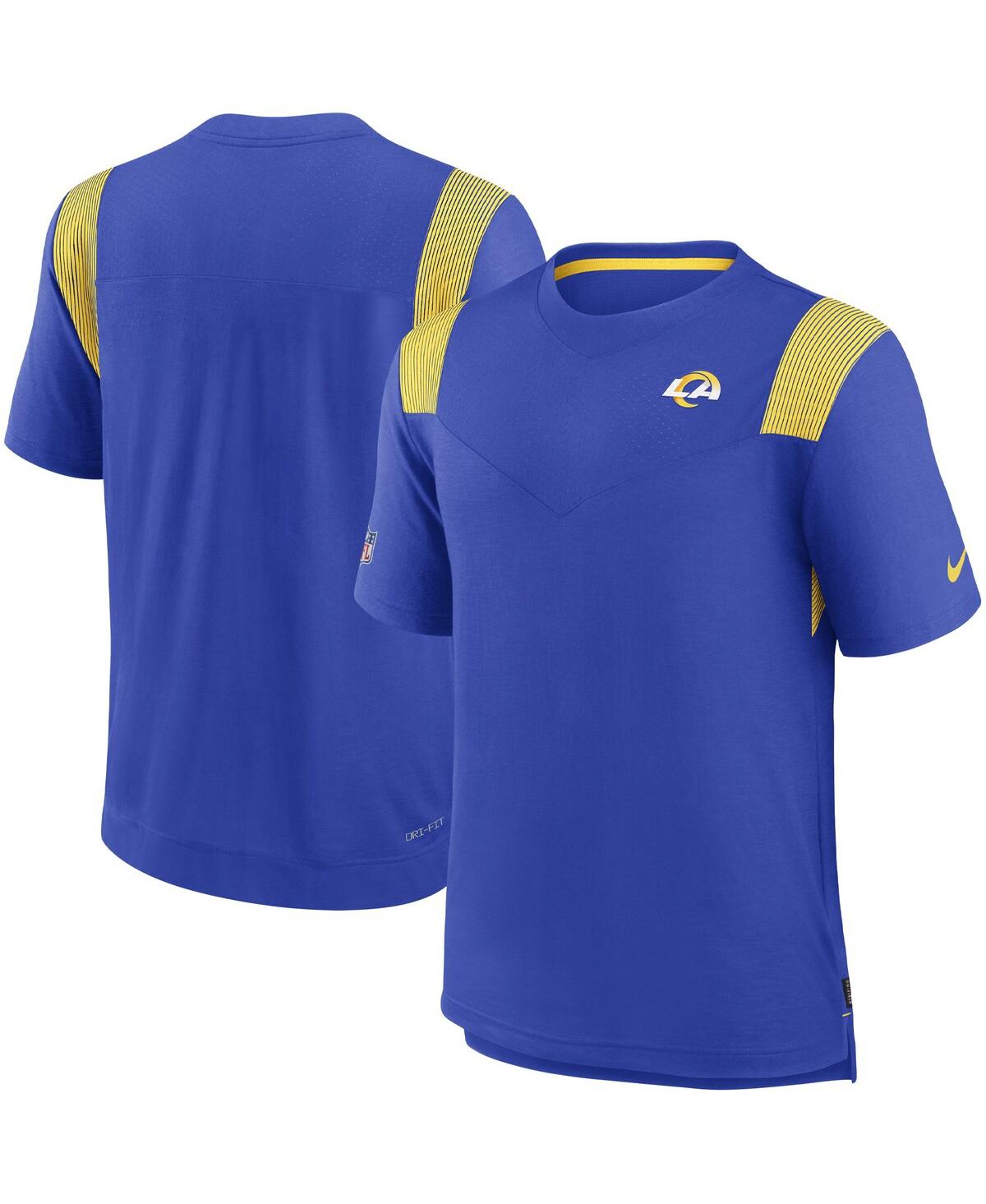 Men's NikeLos Angeles Rams Sideline Tonal Logo Performance Player T-shirt - Royal