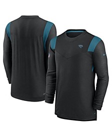 Men's Black Jacksonville Jaguars Sideline Tonal Logo Performance Player Long Sleeve T-shirt