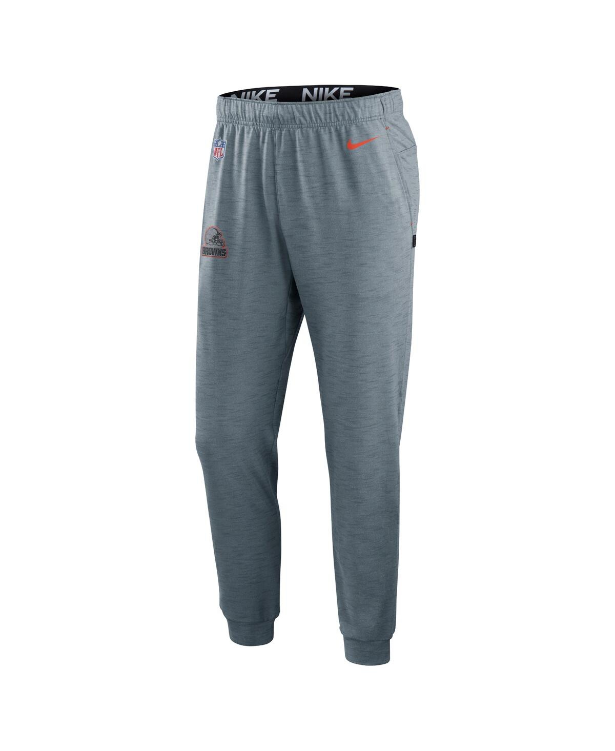 Shop Nike Men's  Heather Gray Cleveland Browns Sideline Pop Player Performance Lounge Pants