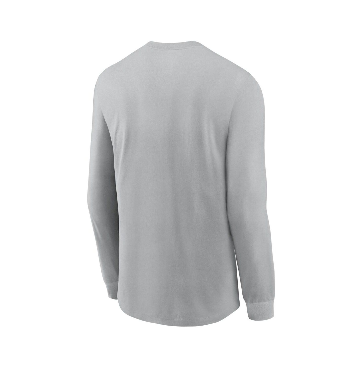 Мужская футболка Nike Gray Arizona Cardinals Sideline Infograph Lock Up Performance Long Sleeve — фото 2