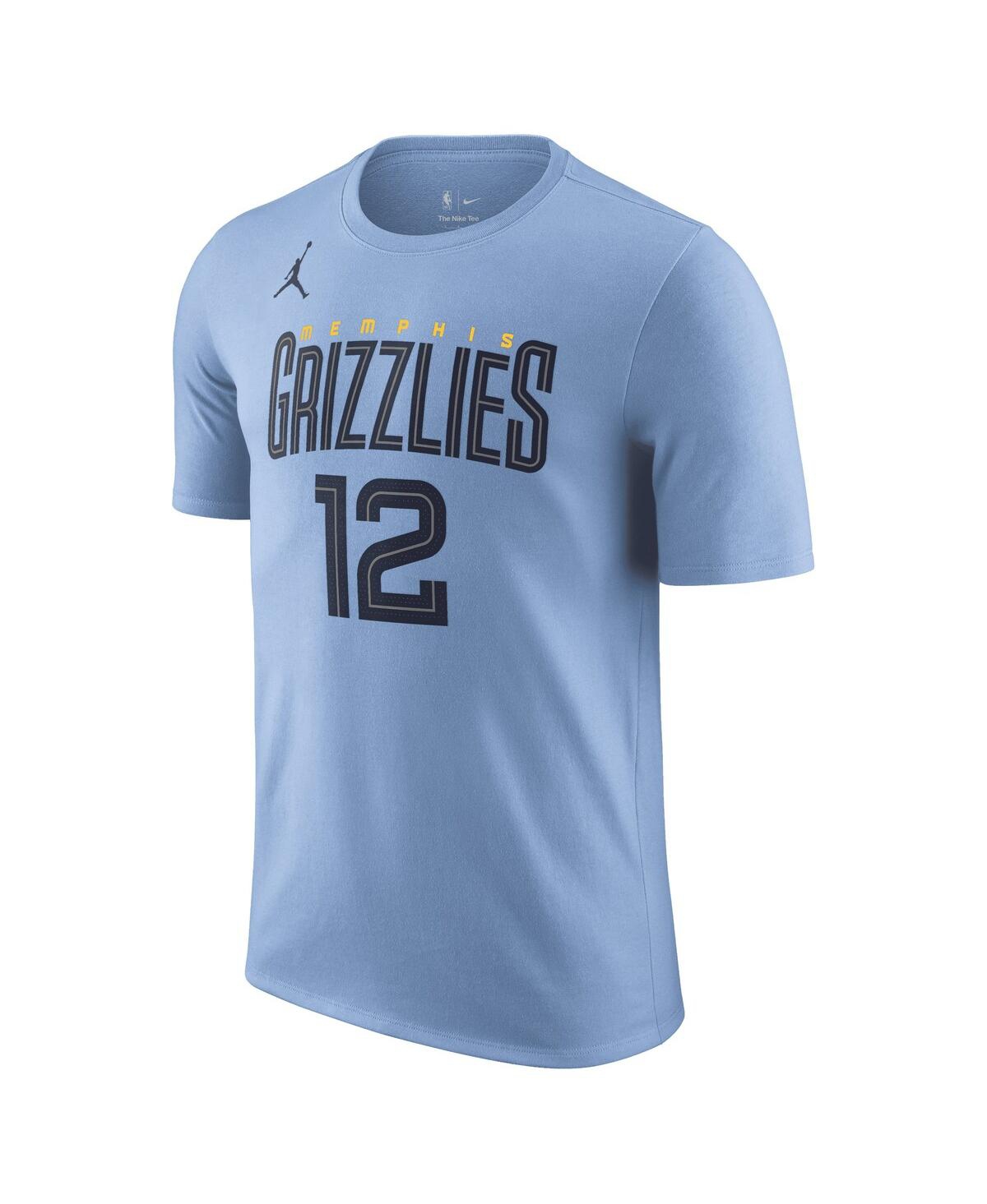 Jordan Men's  Ja Morant Light Blue Memphis Grizzlies 2022/23 Statement Edition Name And Number T-shir In Light Blue
