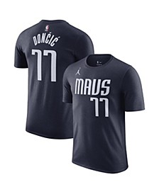 Men's Brand Luka Doncic Navy Dallas Mavericks 2022/23 Statement Edition Name and Number T-Shirt