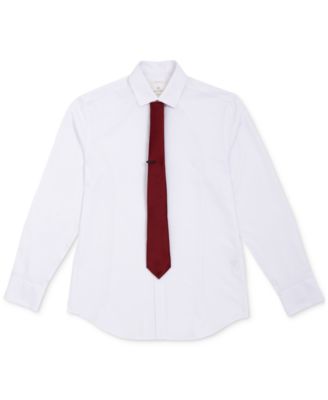 Men's Solid Tie & 1" Tie Bar Set