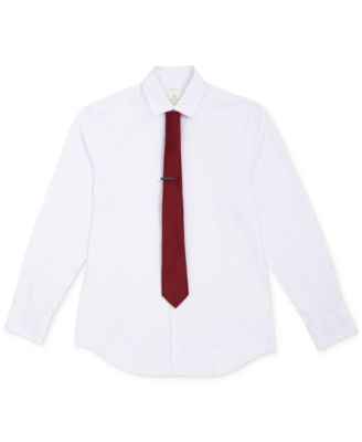 Men's Solid Tie & 1-1/2" Tie Bar Set