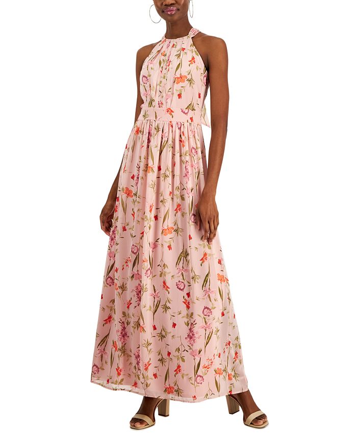 Macys floral deals maxi dress