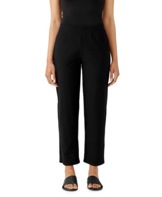 Eileen Fisher - Women's Textural-Knit Straight-Leg Pants