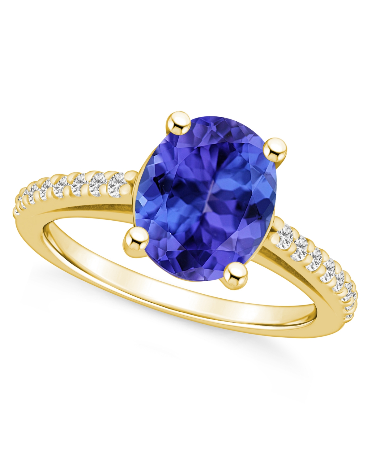 Macy's Tanzanite (2-3/4 Ct. T.w.) And Diamond (1/4 Ct. T.w.) Ring In Gold
