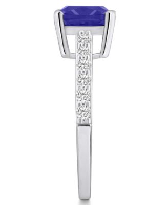 Tanzanite (2-1/3 Ct. t.w.) and Diamond (1/3 Ct. t.w.) Ring