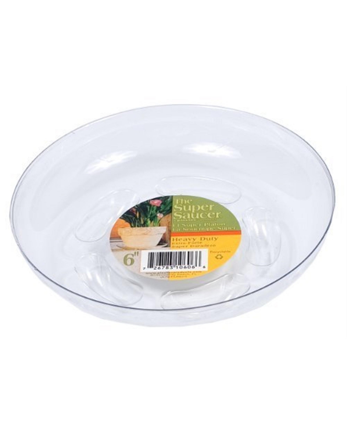 Super Saucer Round Pet Plant Saucer, Clear, 14in D - Clear