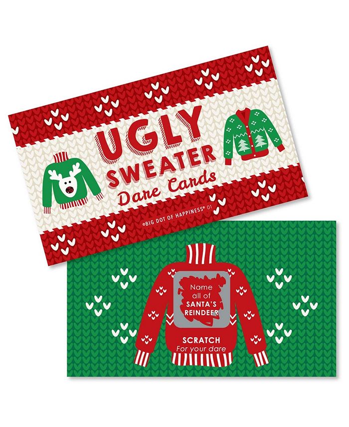 Big Dot Of Happiness Ugly Sweater - Holiday And Christmas Party
