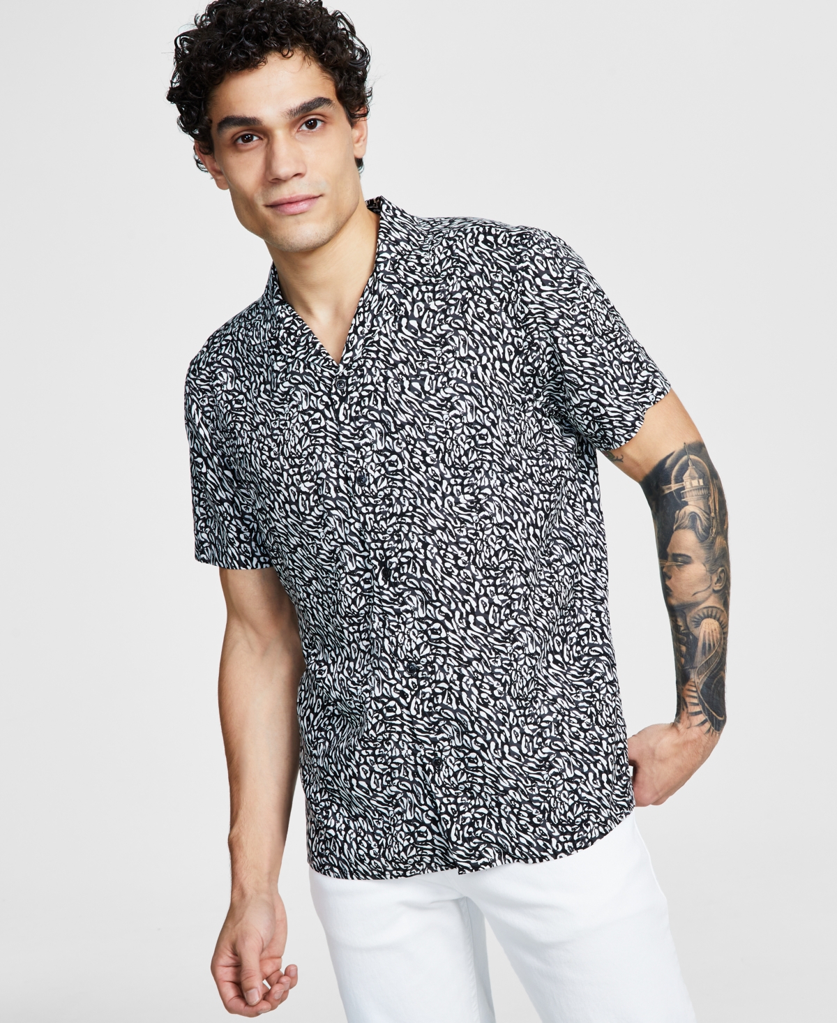 inc mens dress shirt INC international concepts Mens Dress Shirt ~ Button Down Shirt ~ Long  Sleeve
