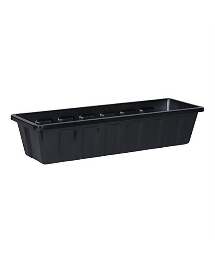 Novelty Polypro Plastic Flower Box Liner, 24 Inches Black Macy's