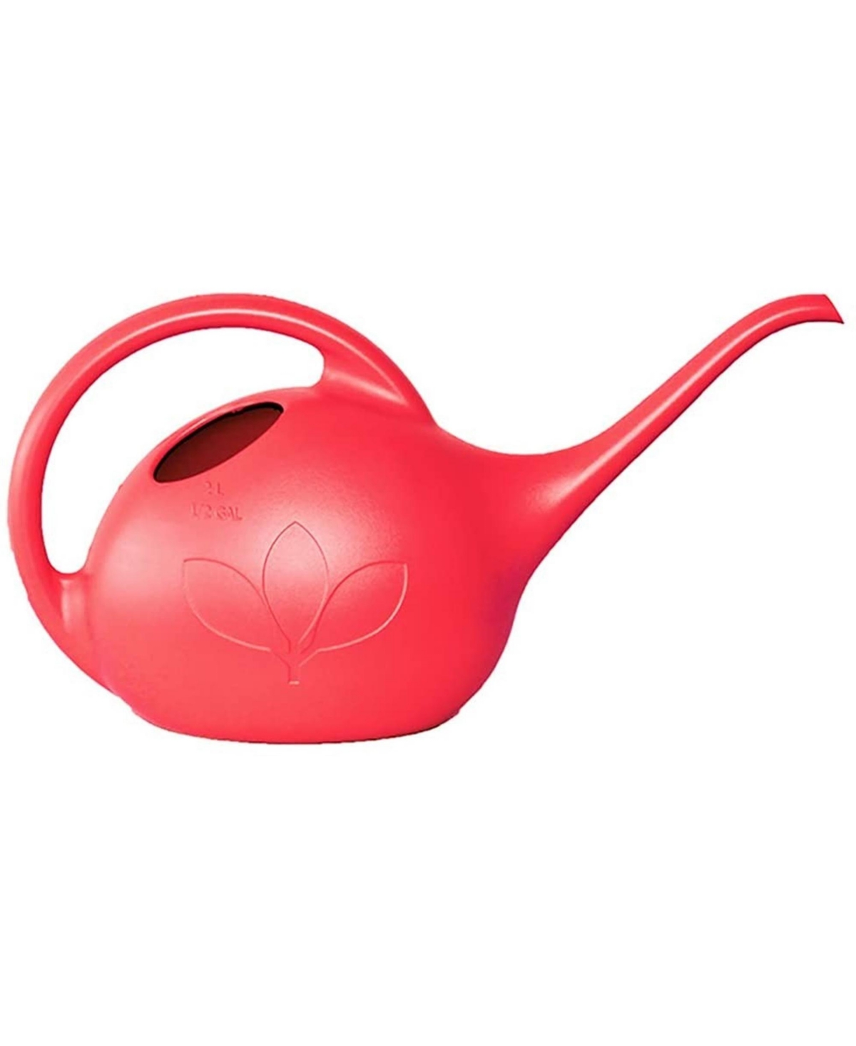 Indoor Plastic Long Spout Watering Can, Red, 0.5 Gallon - Red
