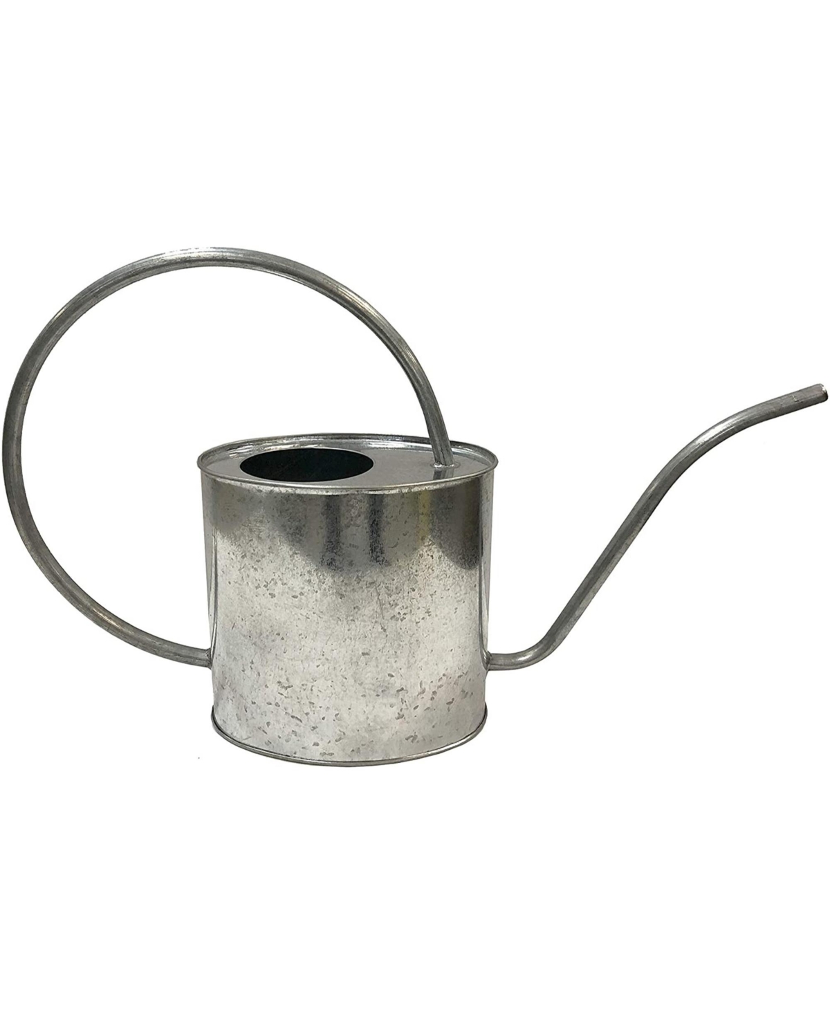Gardener Select Metal Oval Watering Can, Galvanized, 0.5 Gallon - Silver