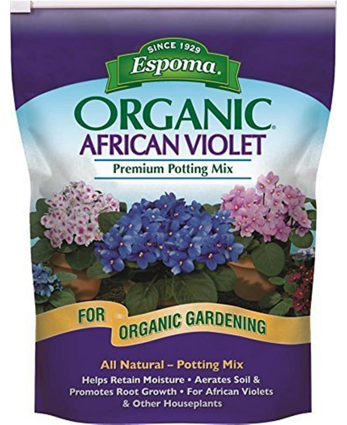 Organic African Violet Potting Soil, 4-Quarts - Multi