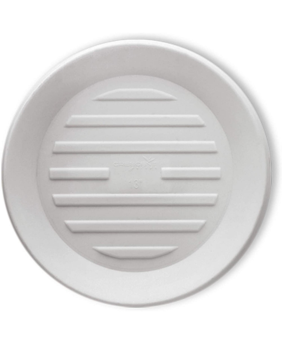 Univ Round Saucer for Potted Plants, Alpine White 10in - White