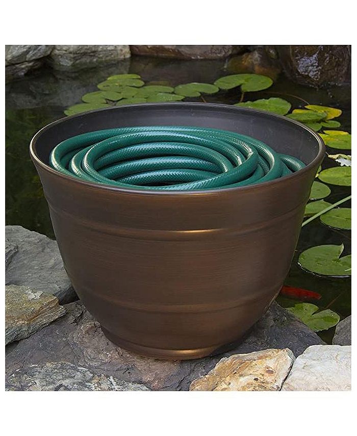 Liberty Garden Products 1924 Resin Antique Bronze Hose Pot Storage Macy's