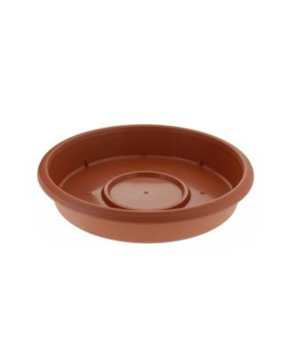 Akro Mills Panterra Round Plastic Planter Saucer ClayColored 6"