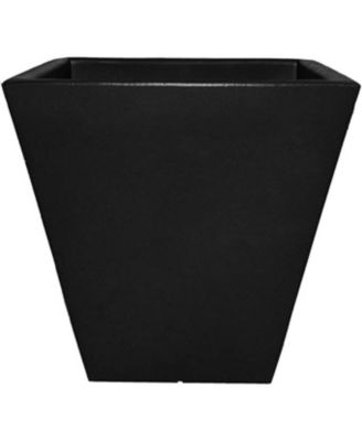 Cosmopolitan Collection Square Planter - Black - 18in