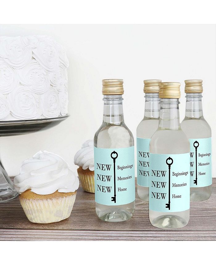 Big Dot of Happiness Home Sweet Home Mini Wine Bottle Label Stickers