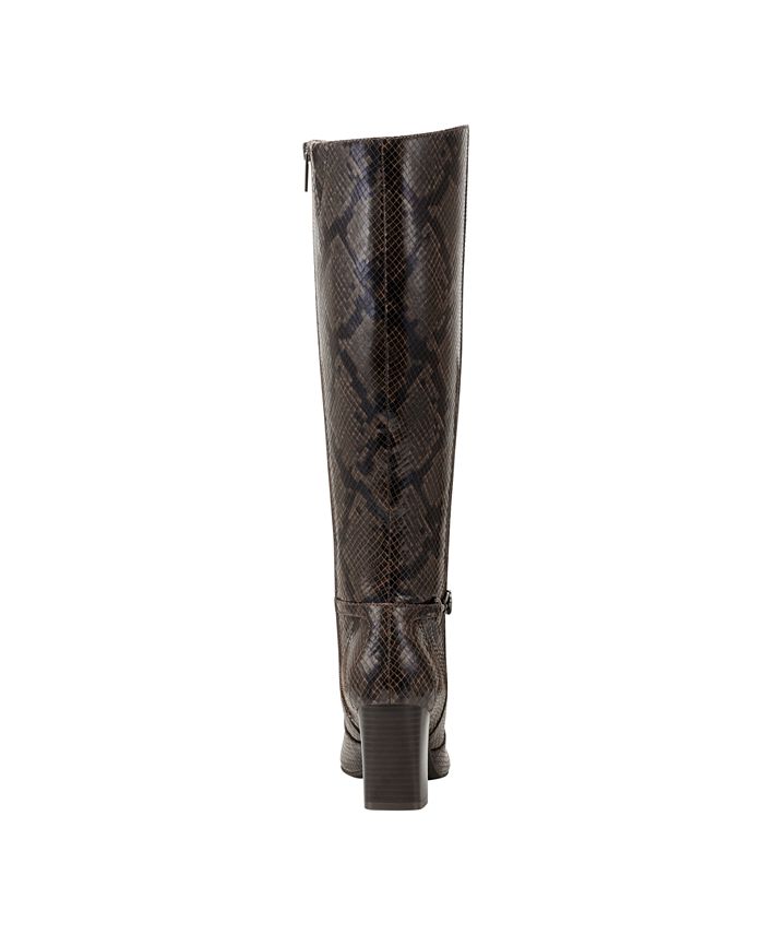 Bandolino Women's Kyla Knee High Boot - Sleek Pointed Toe Boot With Block Heel, Tall Shaft Boots