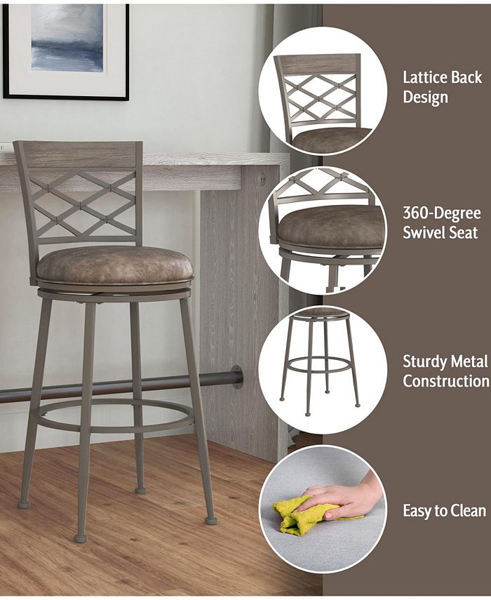 Hillsdale Furniture Hutchinson Swivel Bar Height Stool & Reviews
