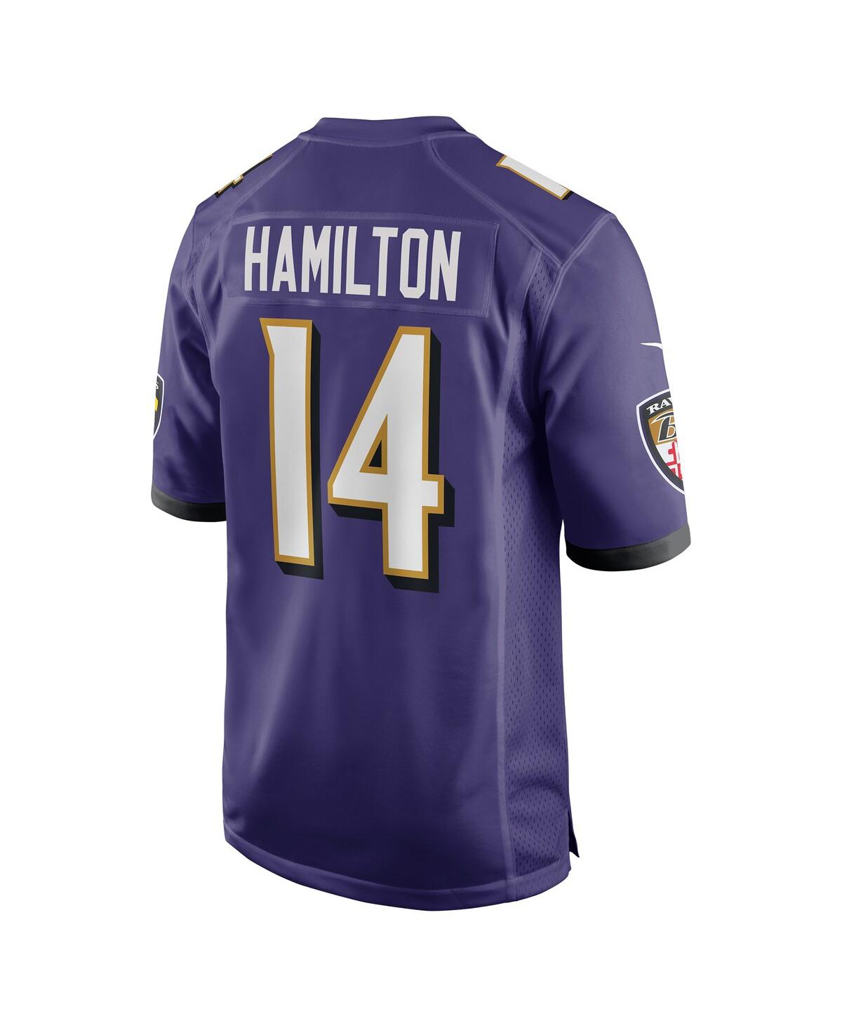 Men's Nike Kyle HamiltonBaltimore Ravens 2022 Nfl Draft First Round Pick Game Jersey - Purple