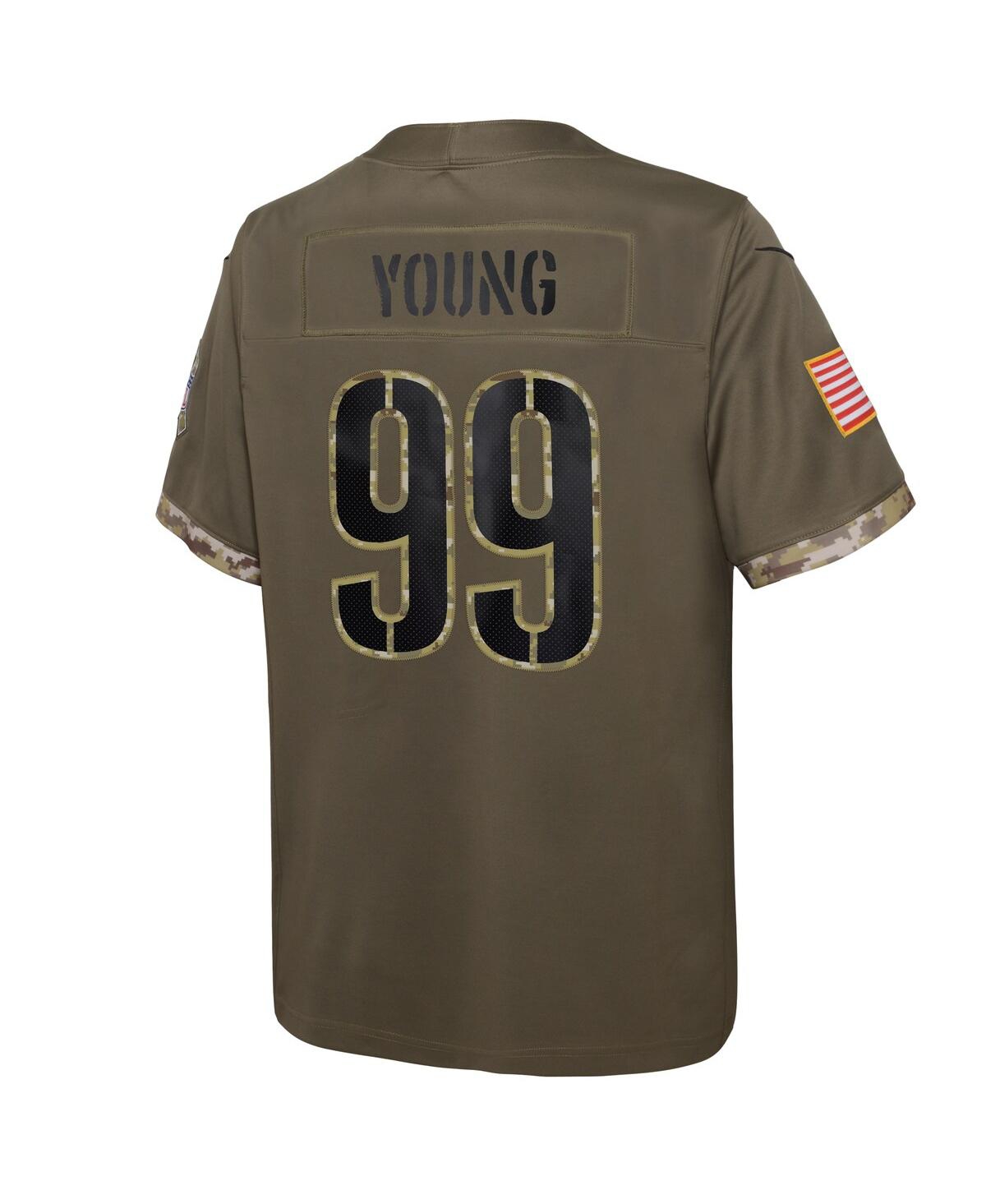 Big Boys Nike Chase YoungWashington Commanders 2022 Salute To Service Player Limited Jersey - Olive