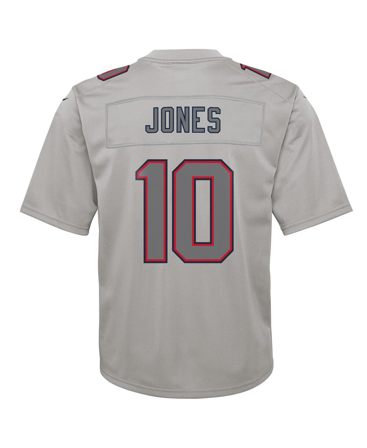 Big Boys Nike Mac JonesNew England Patriots Atmosphere Fashion Game Jersey - Gray