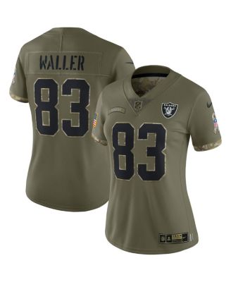 Women's Darren Waller Olive Las Vegas Raiders 2022 Salute To Service Limited Jersey