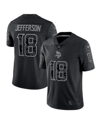 Nike Men's Justin Jefferson Black Minnesota Vikings RFLCTV Limited