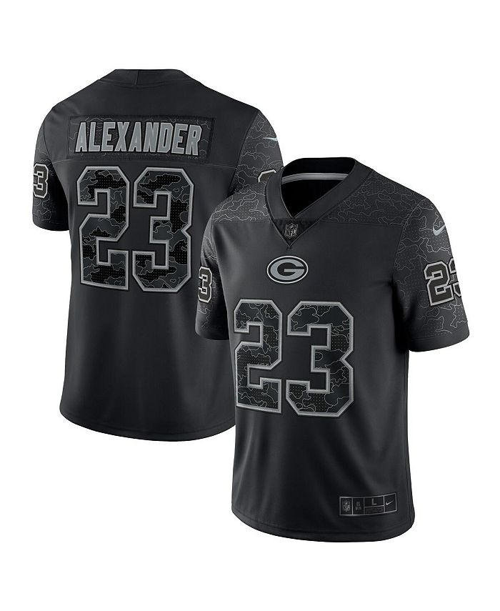 Men s Nike Aaron Jones Black Green Bay Packers RFLCTV Limited