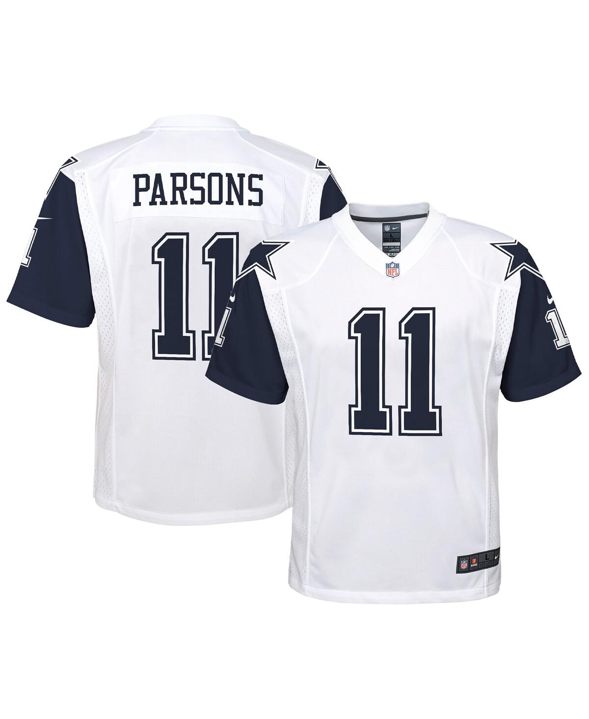 Big Boys Nike Micah ParsonsDallas Cowboys Alternate Game Jersey - White