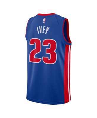 Men's and Women's Jaden Ivey Blue Detroit Pistons 2022 NBA Draft First Round Pick Swingman Jersey - Icon Edition