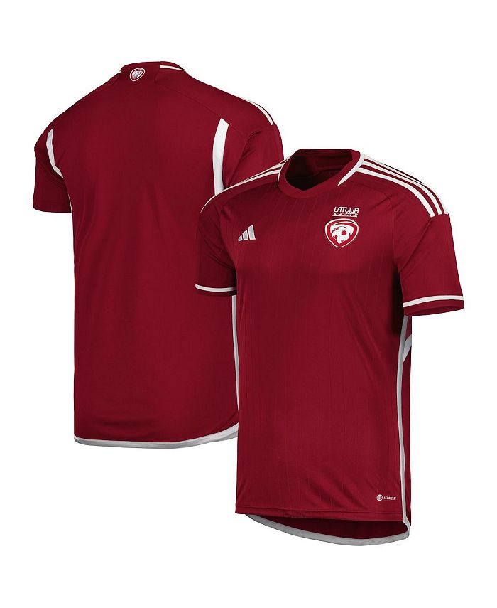 adidas Men's Burgundy Latvia National Team 2022/23 Home Replica Jersey