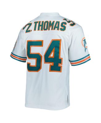 Men's Zach Thomas White Miami Dolphins 1996 Legacy Replica Jersey
