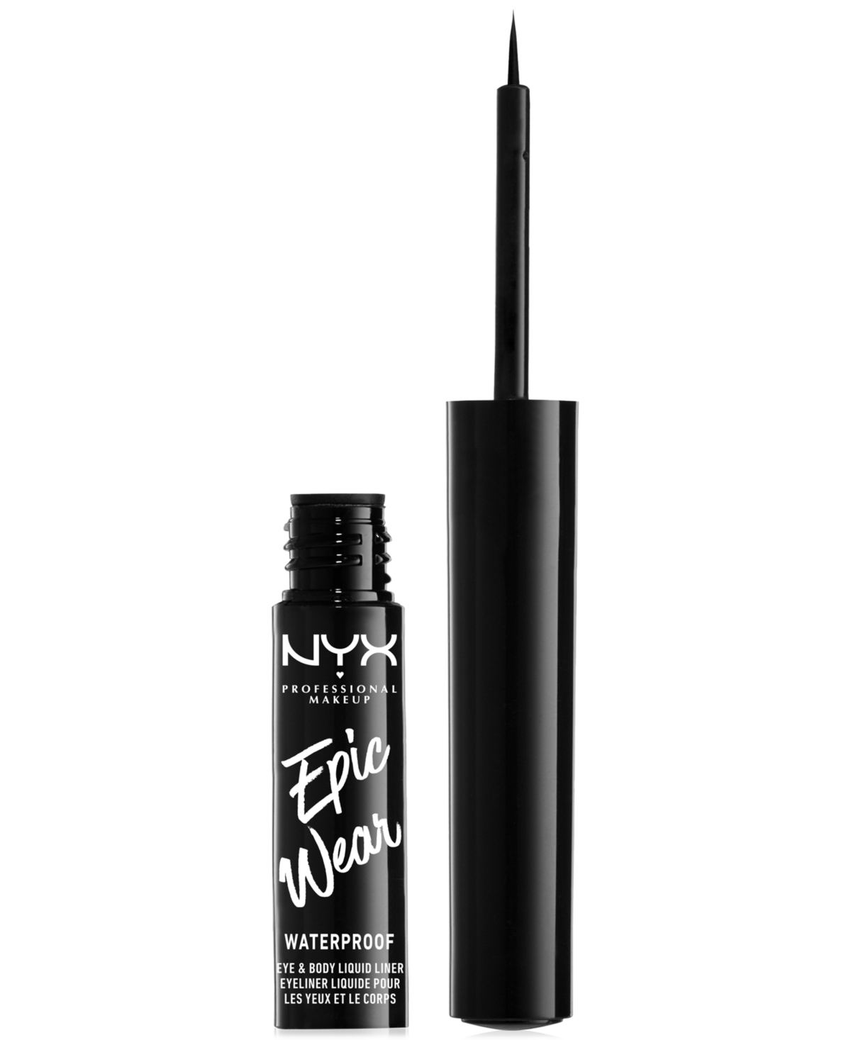 Nyx Professional Makeup Epic Wear Metallic Long-lasting Liquid Eyeliner In Black Metal