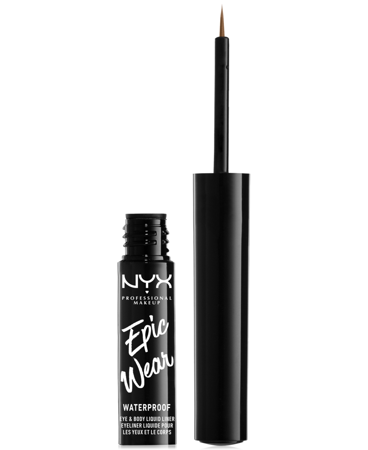 Nyx Professional Makeup Epic Wear Metallic Long-lasting Liquid Eyeliner In Brown Metal
