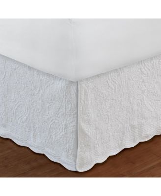 Paisley Quilted 18" Drop Bedskirt, Full