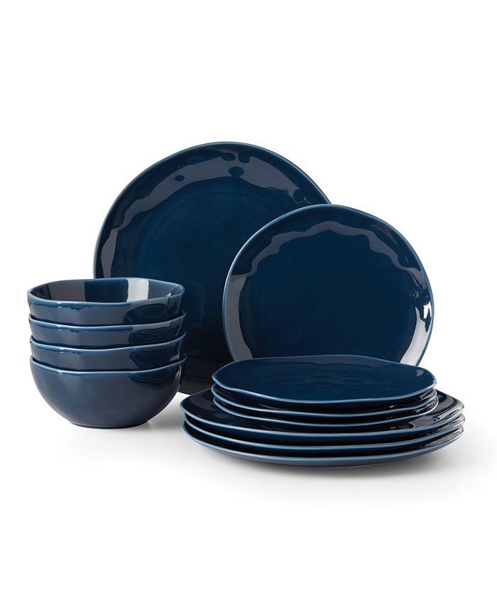 Lenox Bay Colors Solid 12 Piece Dinnerware Set, Service for 4 & Reviews