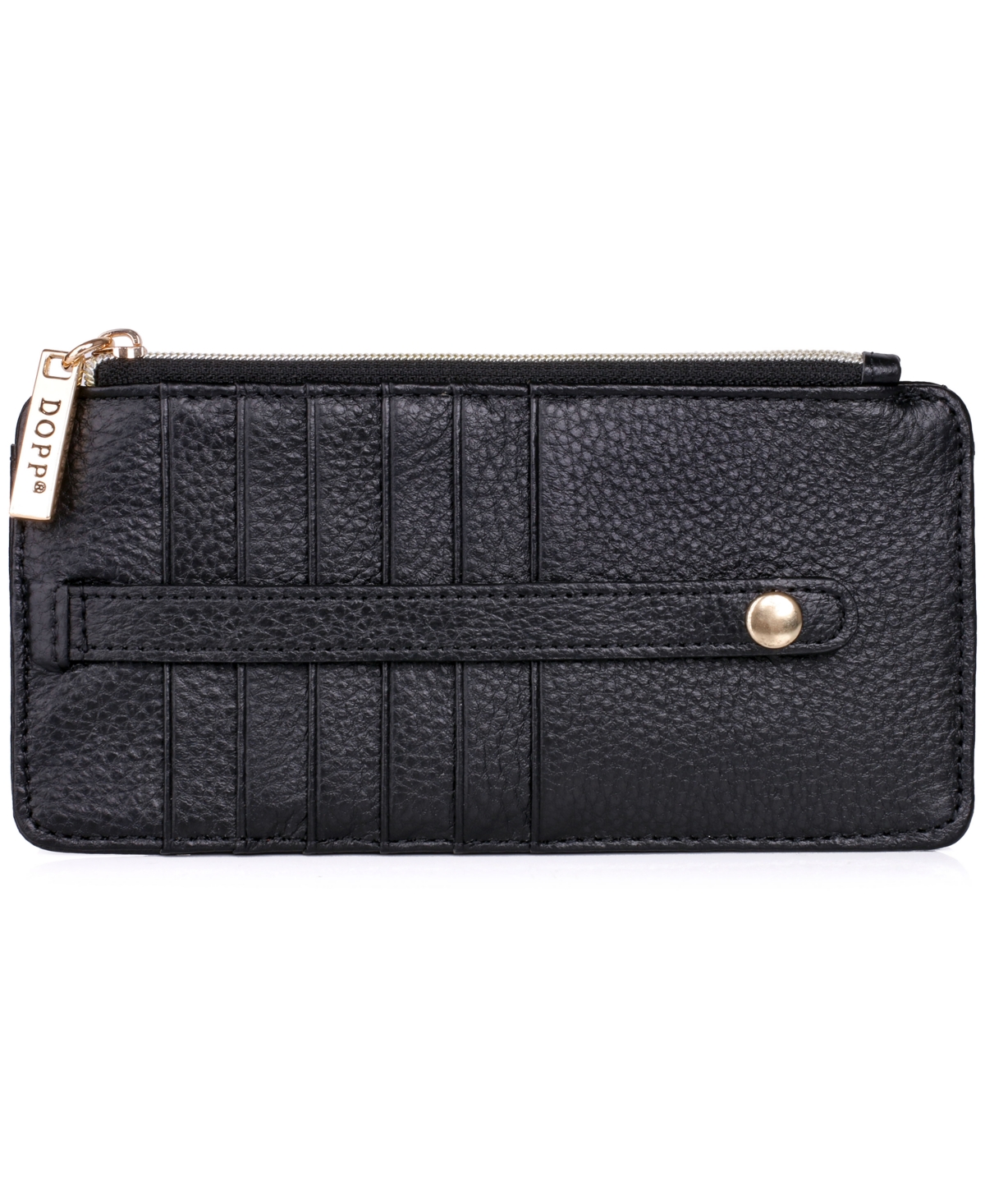 Dopp Women's Mini Pik-me-up Thin Card Holder Wallet In Black
