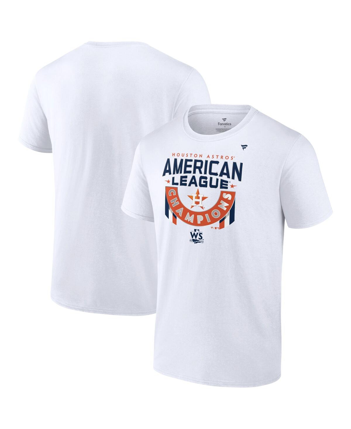 Shop Fanatics Men's  White Houston Astros 2022 American League Champions Locker Room Big And Tall T-shirt