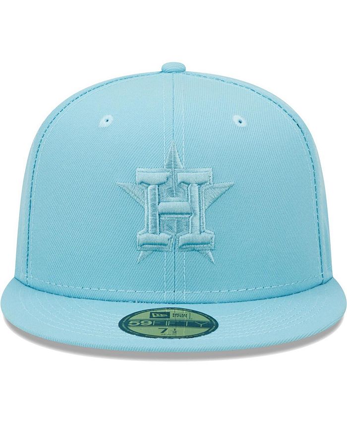 New Era Men's Light Blue Houston Astros Color Pack 59FIFTY Fitted Hat