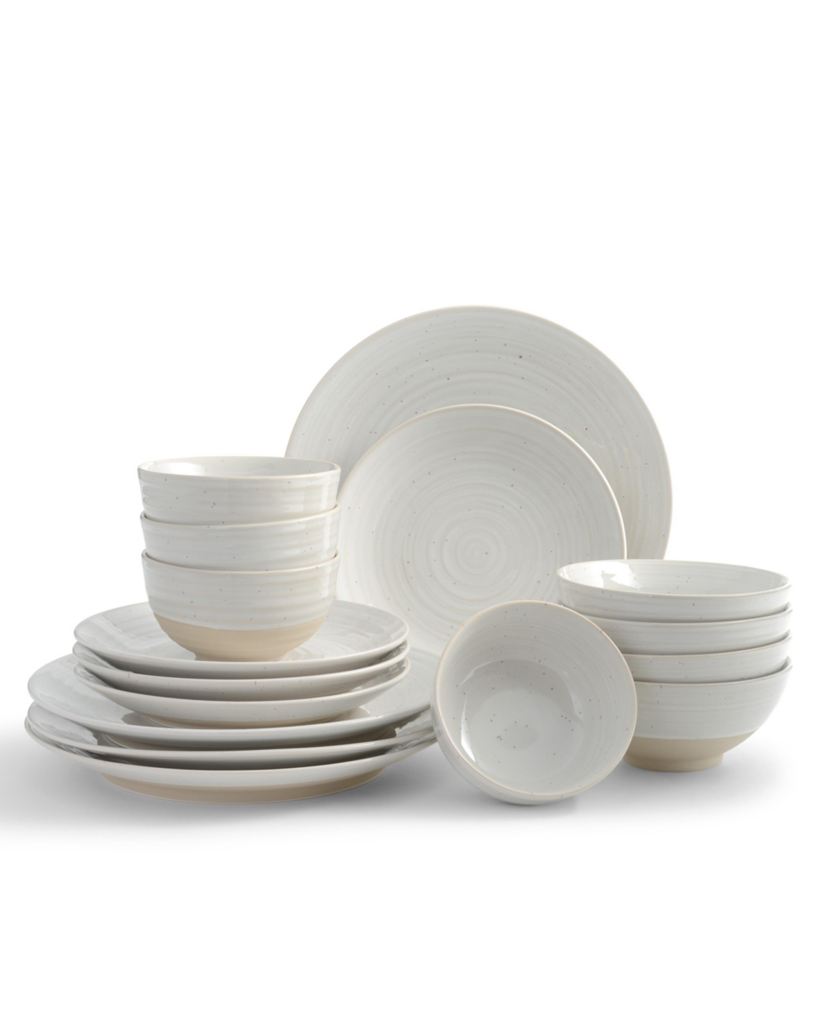 Siterra Round 16 Piece Dinnerware Set, Service for 4 - White