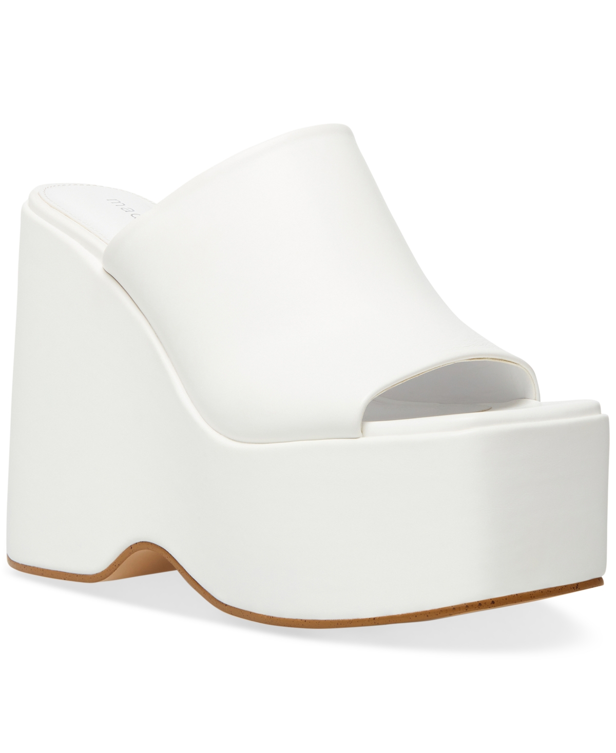 Madden Girl Women's Shout Platform Wedge Sandals In White ModeSens