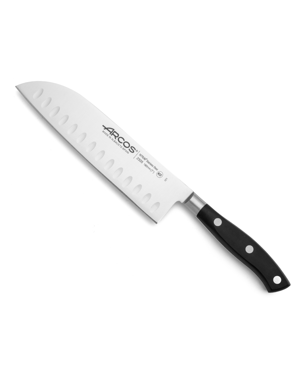 Arcos Riviera 7" Santoku Knife Cutlery In Black