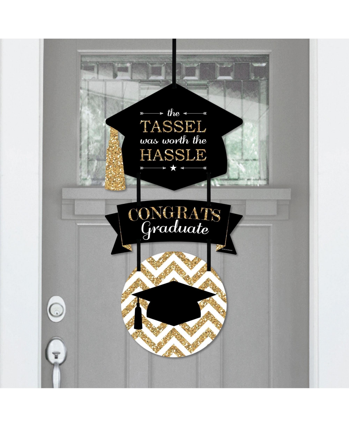 15245659 Tassel Worth The Hassle - Gold - Graduation Outdoo sku 15245659
