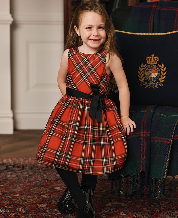 Polo Ralph Lauren Toddler Girls and Little Girls Plaid Fit-and-Flare Dress  - Macy's